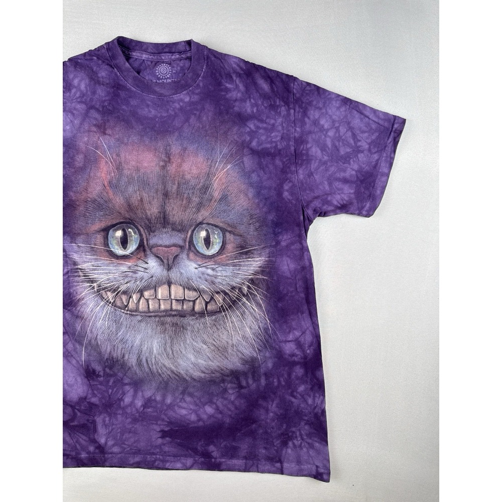 The Mountain Cheshire Cat Tie Dye T Shirt Purple Alice in Wonderland Adult M - Picture 4 of 8